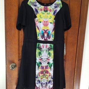 Prabal Gurung  for TargetBlack/floral insert dress